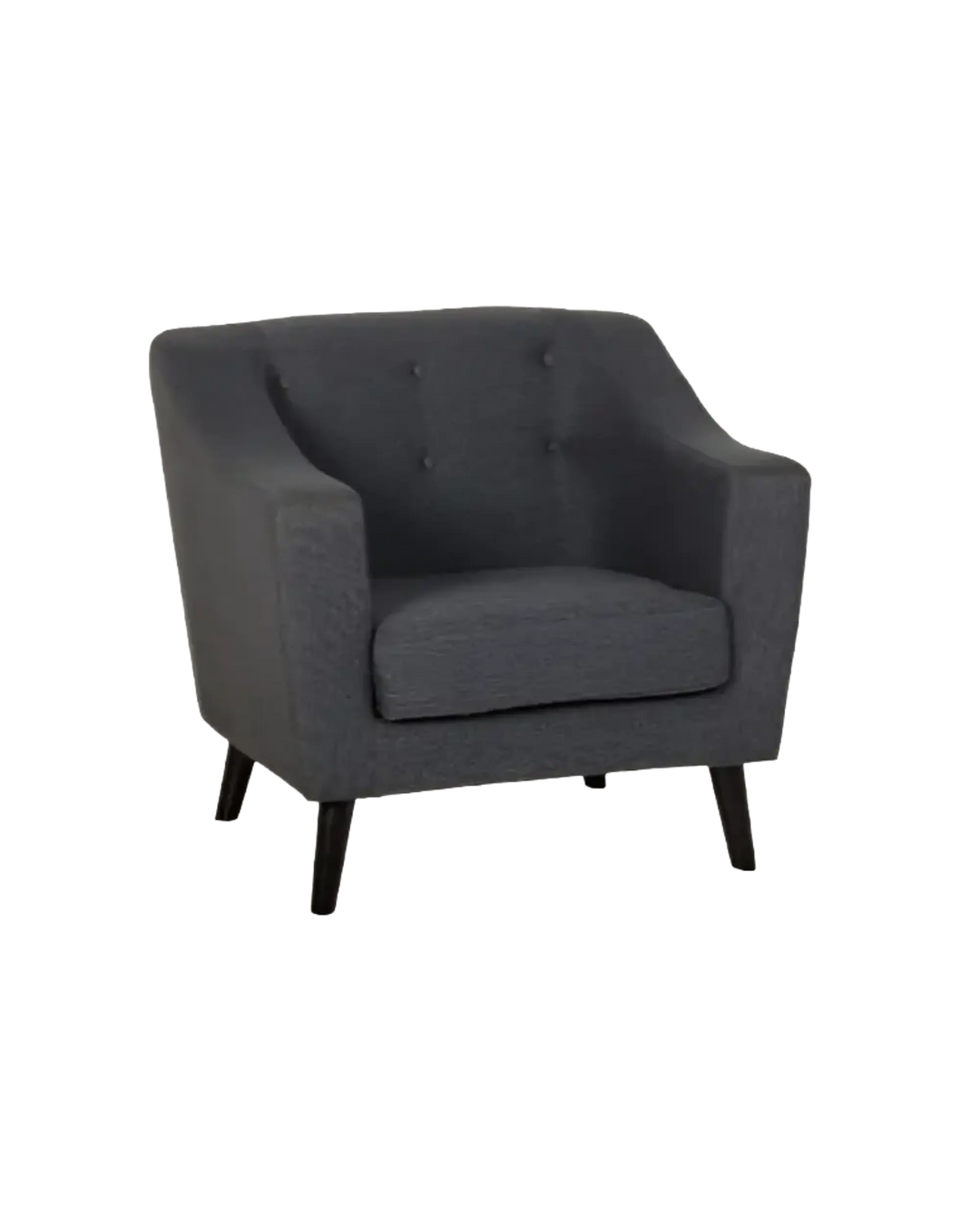 Ashley 1 Seater Sofa - Dark Grey Seconique
