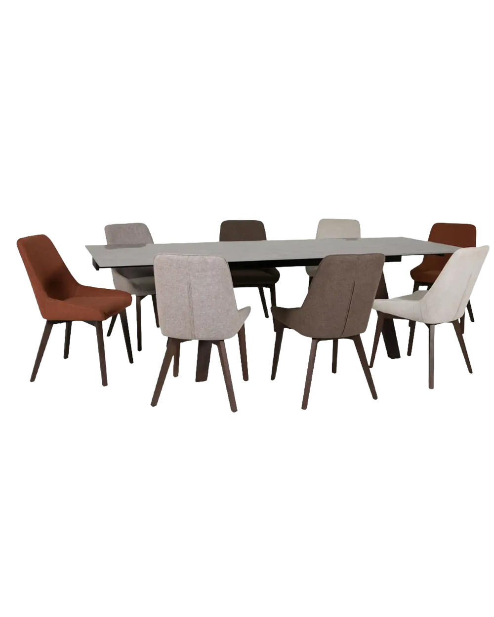 Axton Extending Rectangle Dining Table in Latte Vida Living