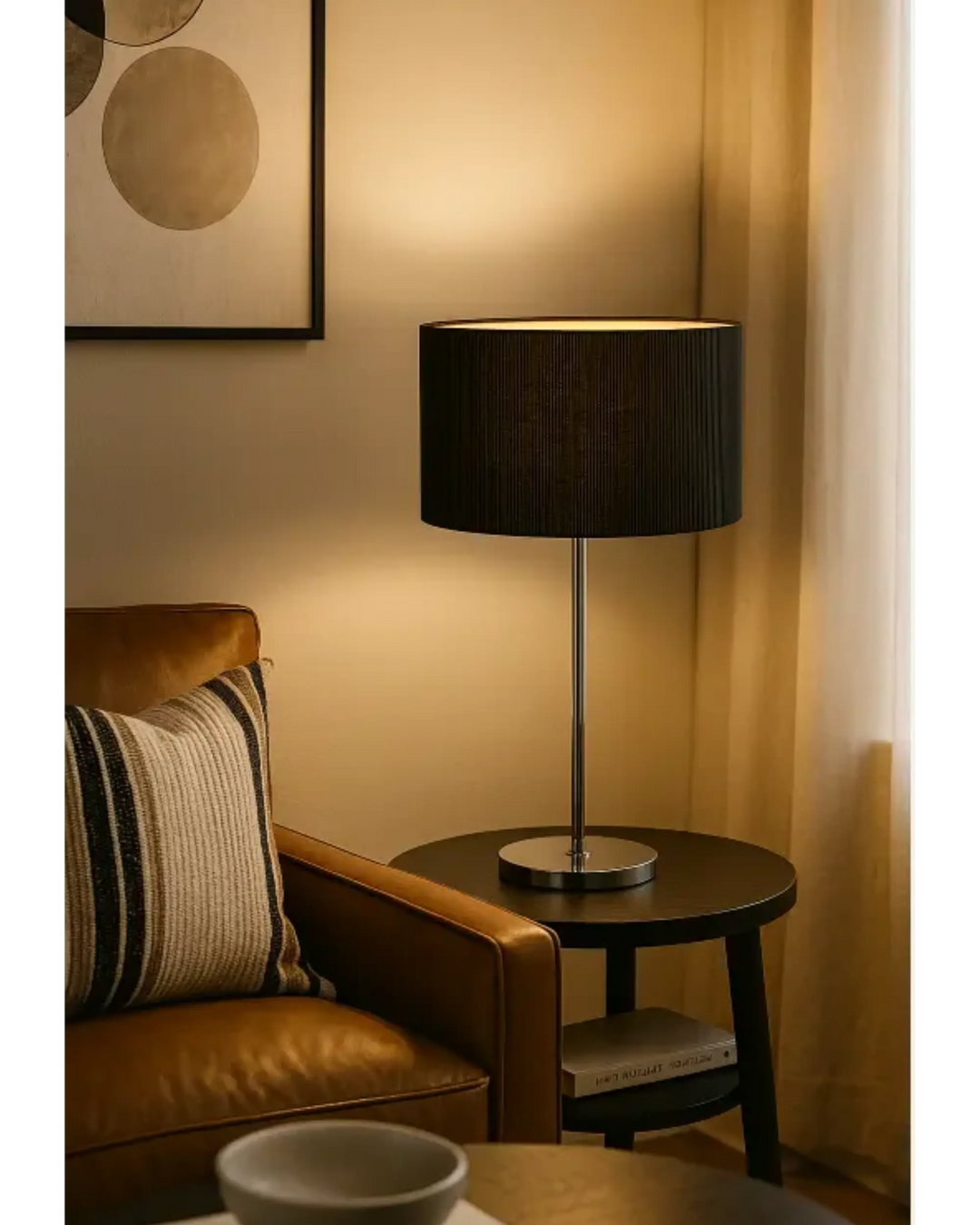 Där Lighting Zaragoza table lamp in black Där Lighting