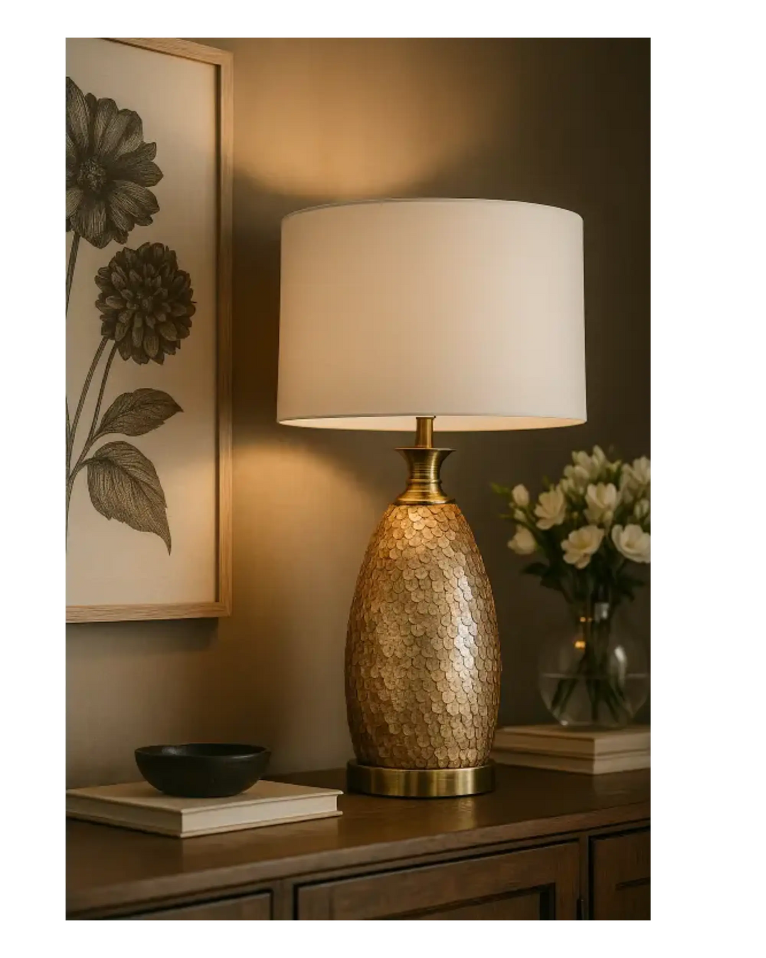 Dahlia table lamp Endon