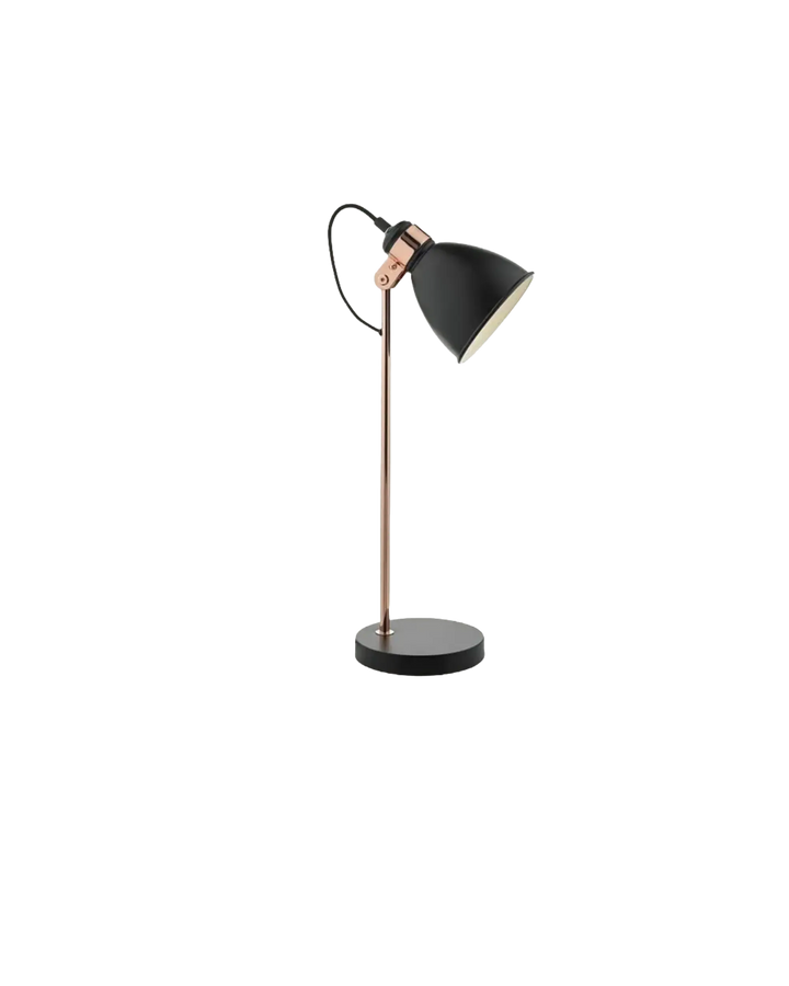 Frederick Black and Copper Adjustable Task Table Lamp Dar Lighting My Store