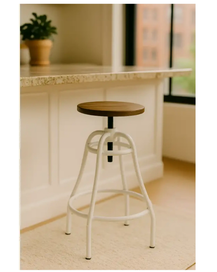 LA Forma Malibu Metal Swivel Bar Stool LaForma