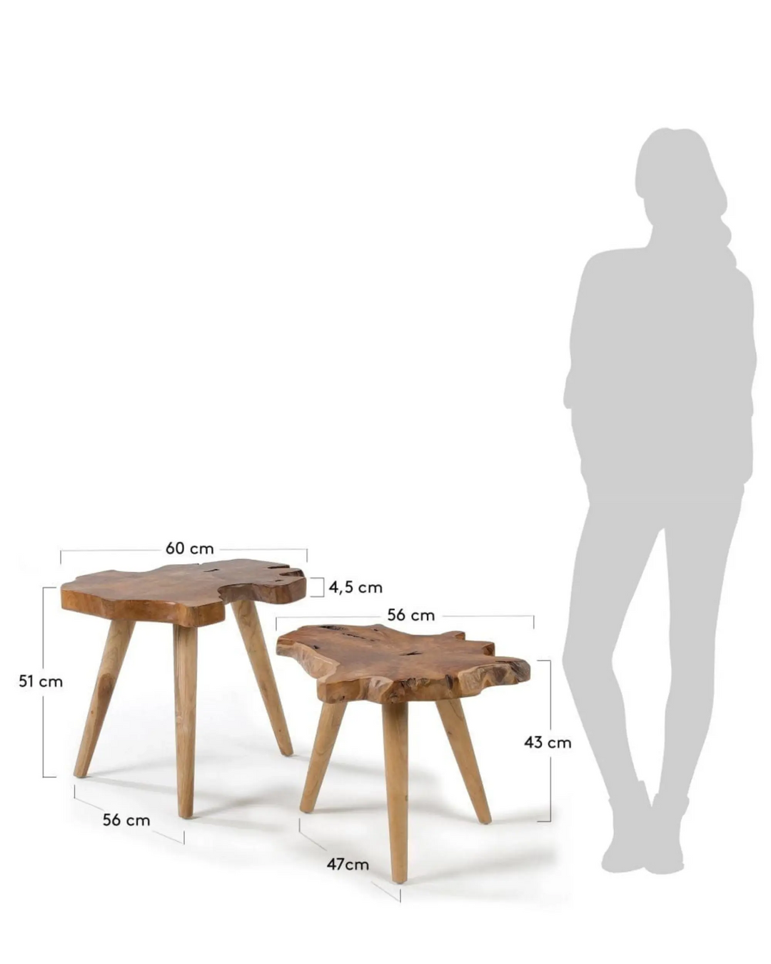 La Forma Hattie set of 2 Side Tables Kave Home