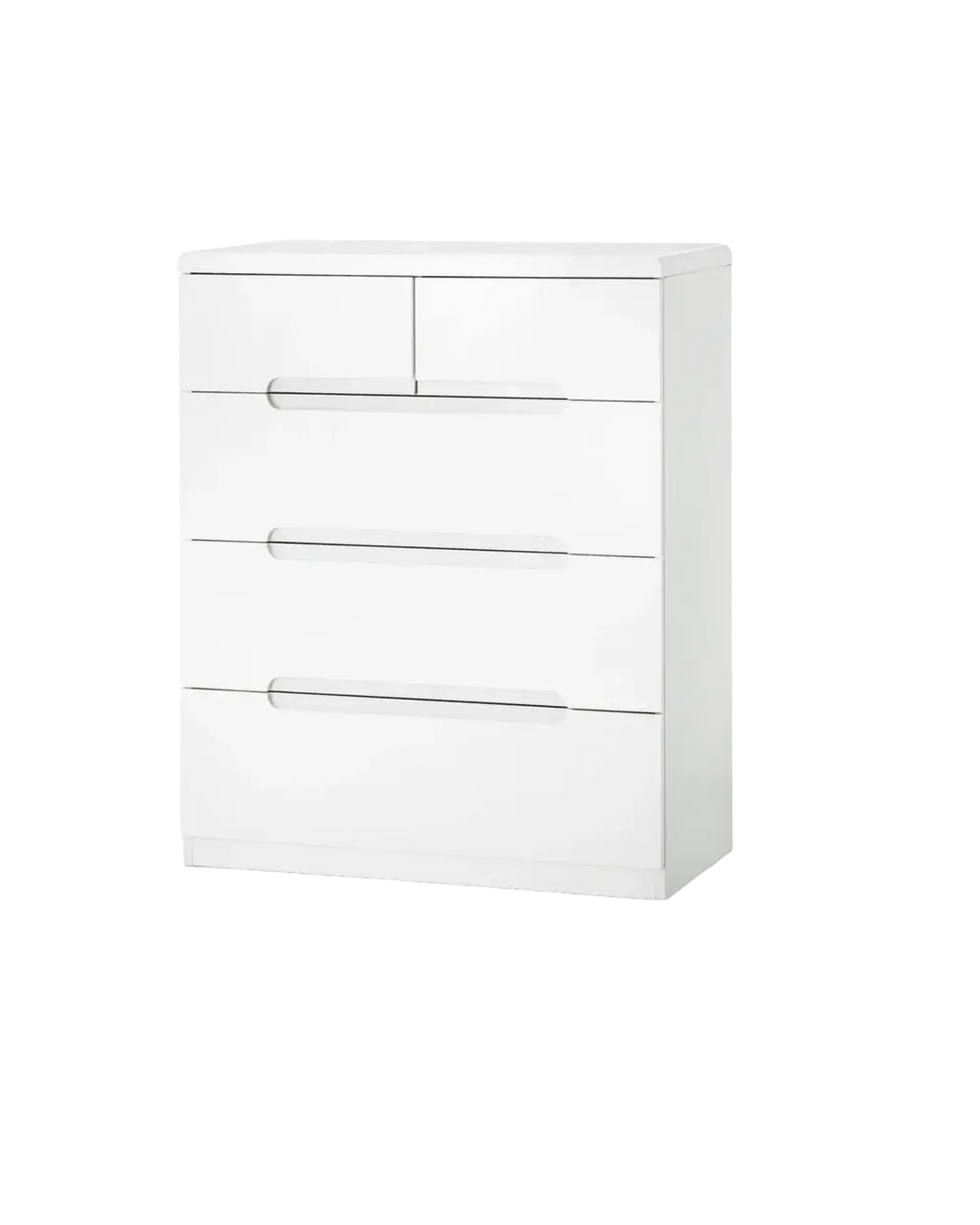 Manhattan Gloss White 3 + 2 Drawer Chest - Indiga Furniture & Interiors