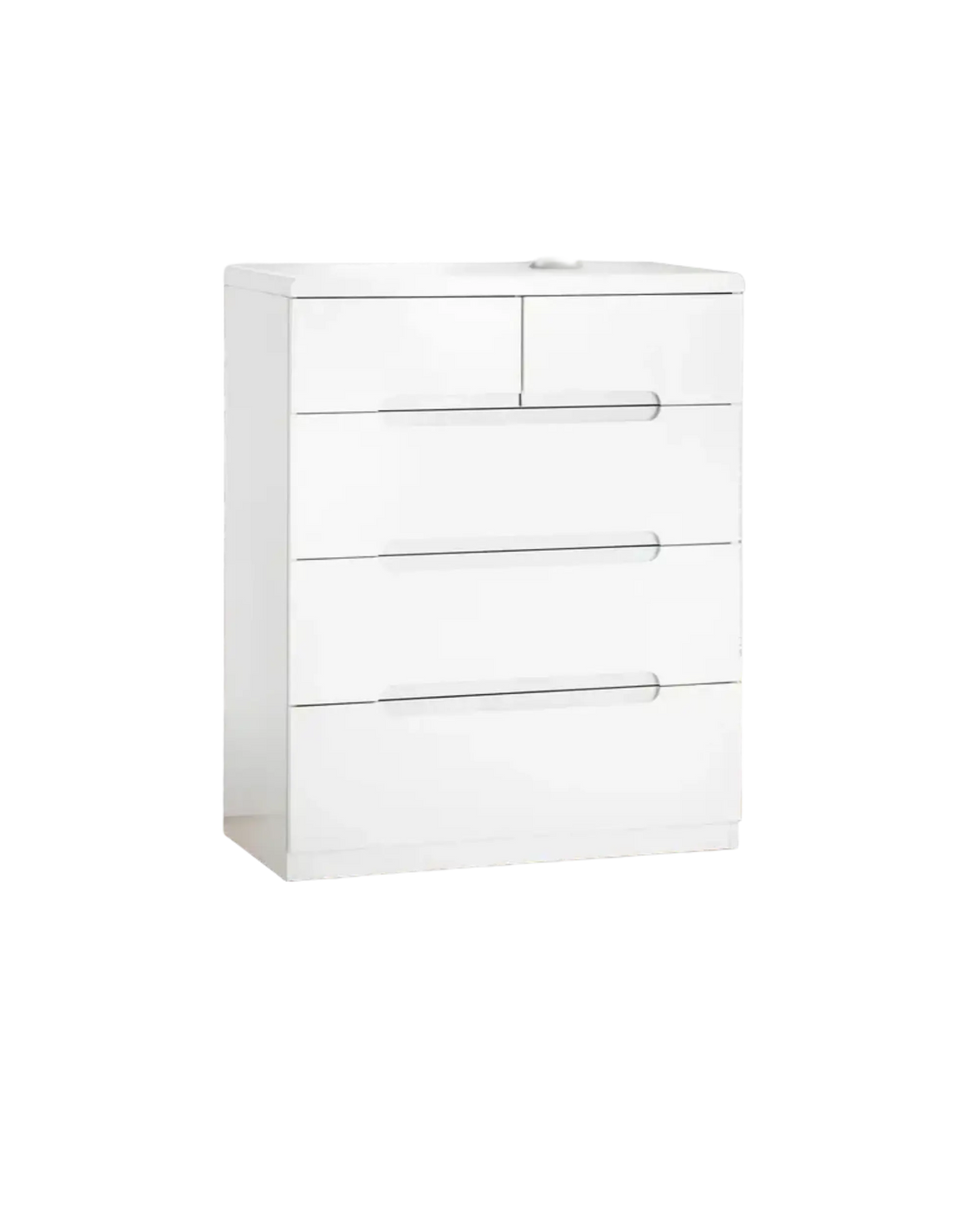 Manhattan Gloss White 3 + 2 Drawer Chest - Indiga Furniture & Interiors