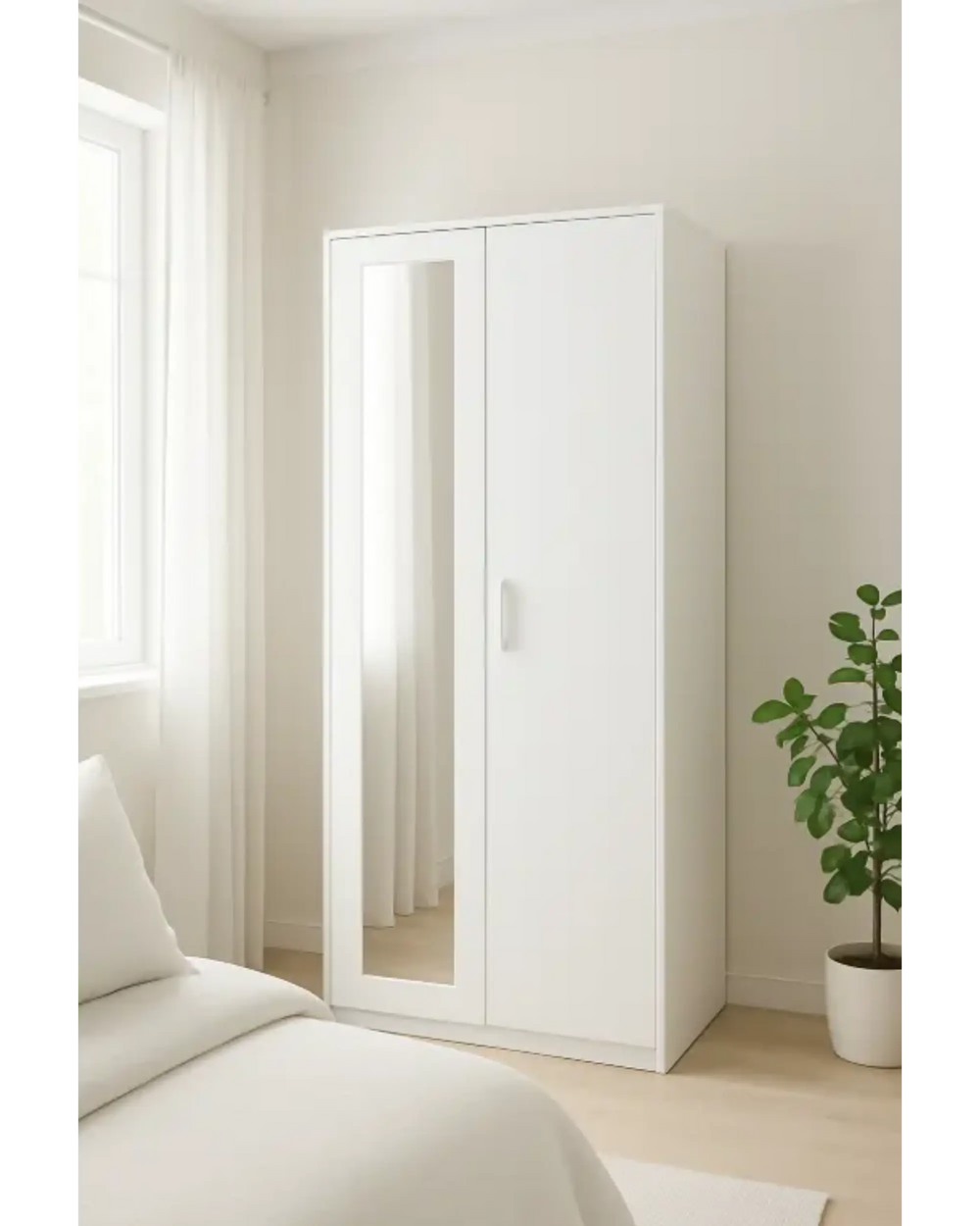 Marlow 2 Door Wardrobe With Mirror My Store