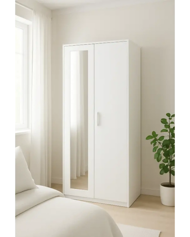 Marlow 2 Door Wardrobe With Mirror My Store