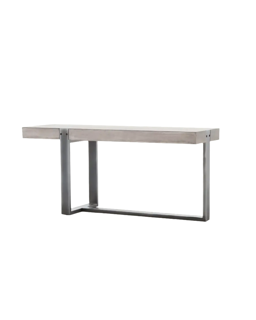 Mercury Concrete + Iron Console Table My Store