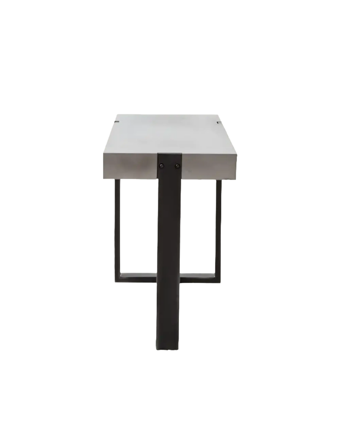 Mercury Concrete + Iron Console Table My Store
