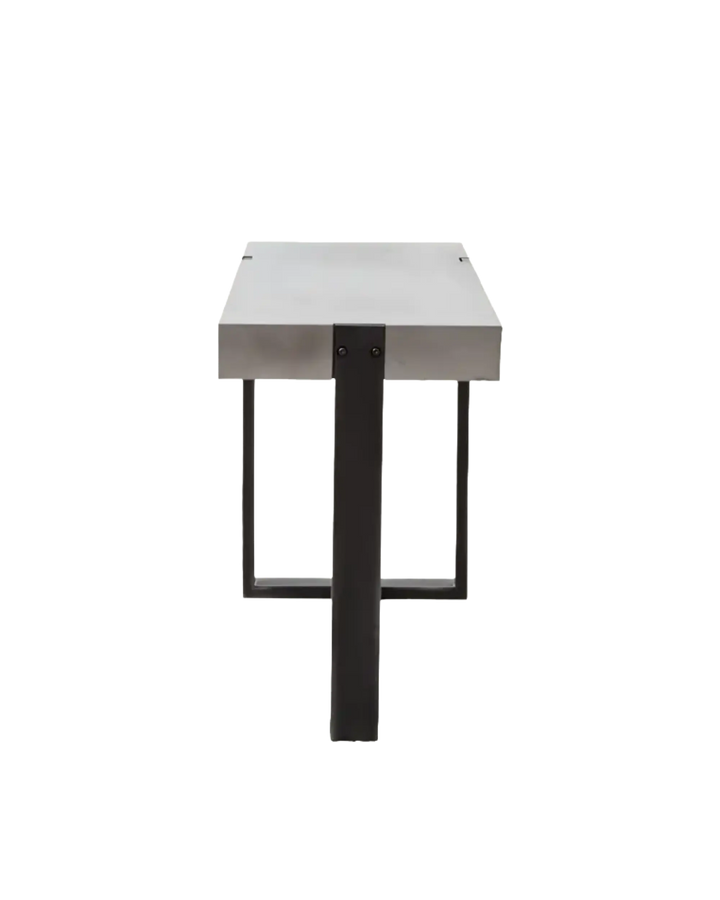 Mercury Concrete + Iron Console Table My Store