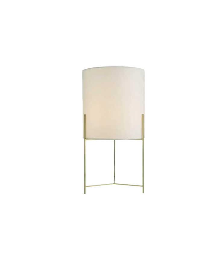 Michaela Satin Gold with Shade Table Lamp Där Lighting