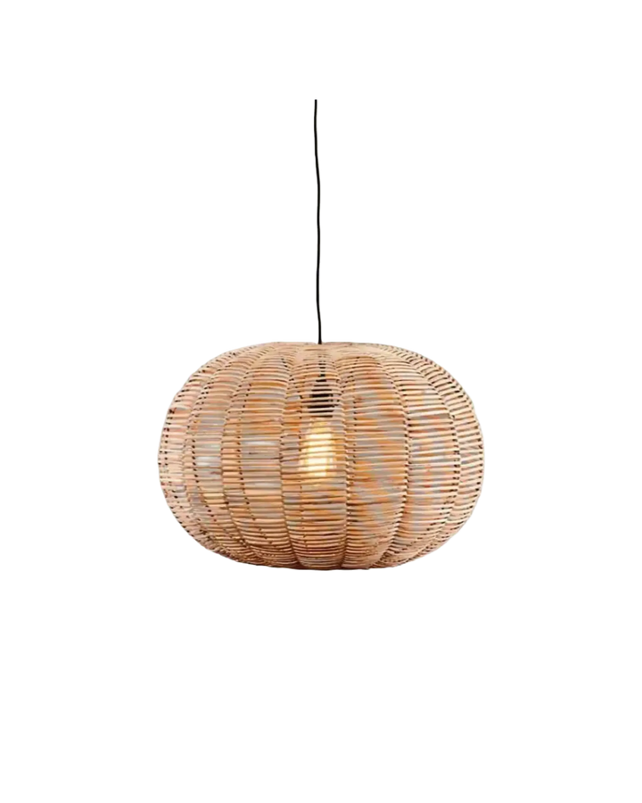 Nkuku Noko Natural Wicker Round Pendant Nkuku