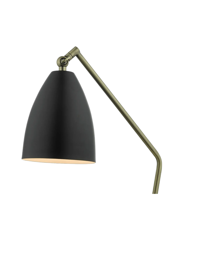 Olly Antique Brass Black Task Table Lamp Indiga Furniture &amp; Interiors