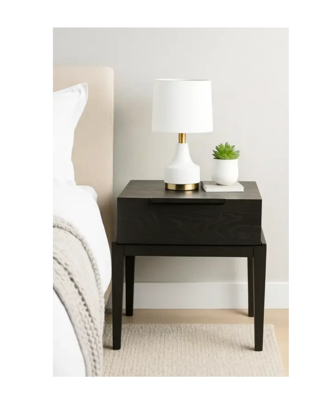 Orchid Bedside Single Drawer - Indiga Furniture & Interiors