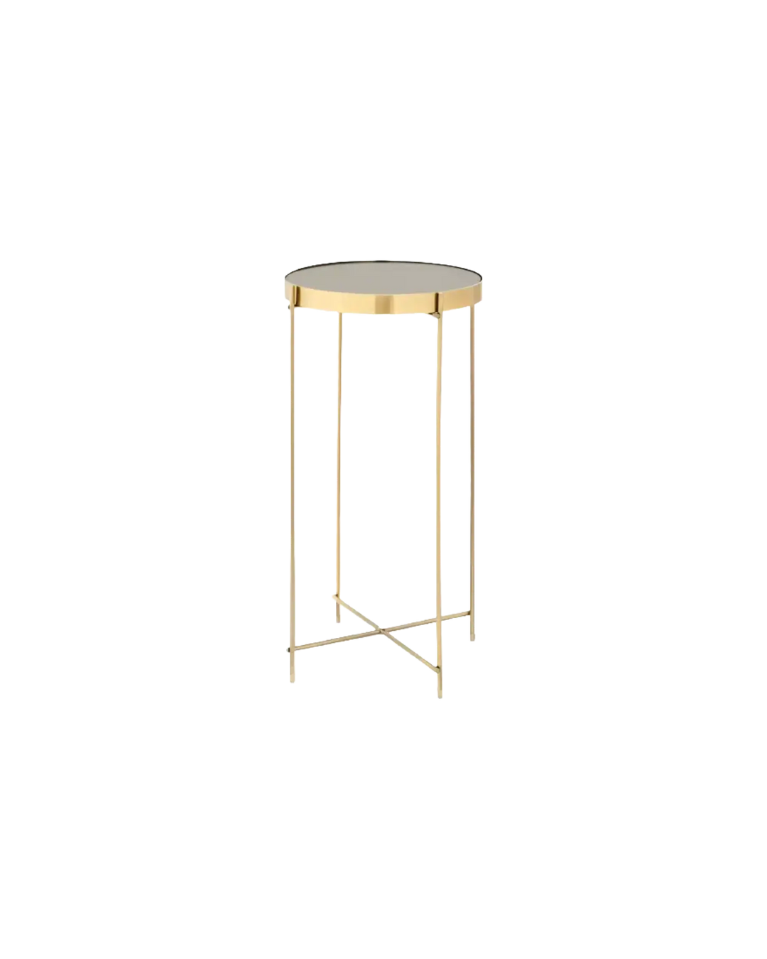 Premier Housewares Allure Black Mirror Tall Side Table Premier Housewares