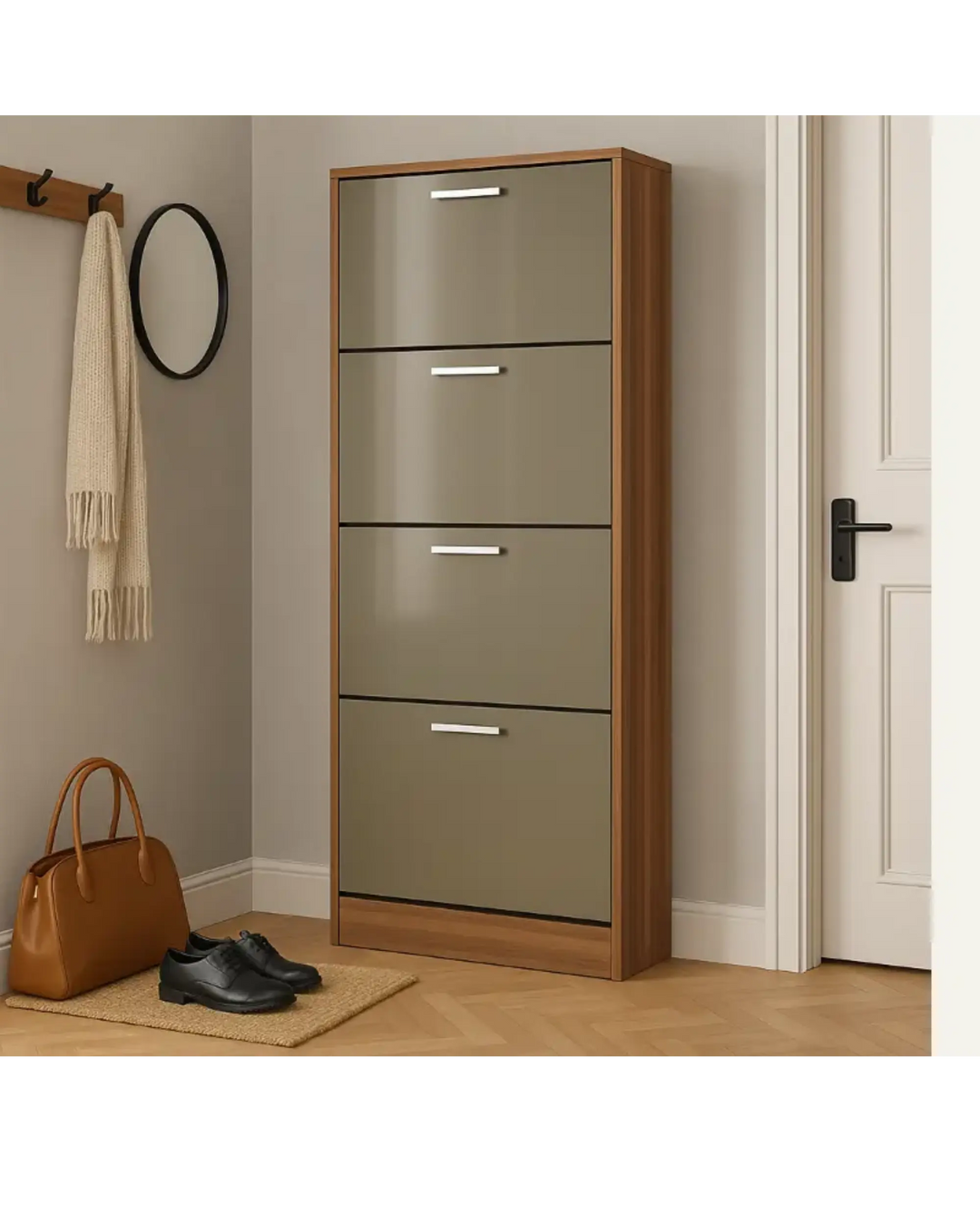 Strand 4 Drawer Shoe Storage Grey - Indiga Furniture & Interiors