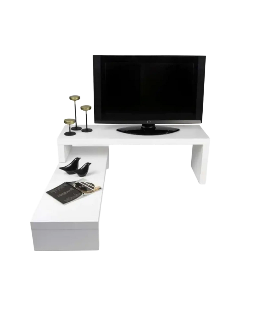 TEMAHOME - Cliff Tv Bench 120 in Pure White - Indiga Furniture & Interiors