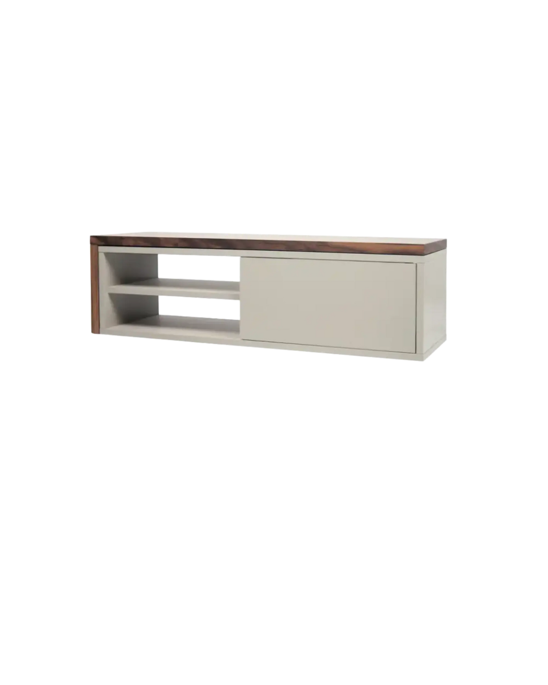 Tv unit grey and walnut