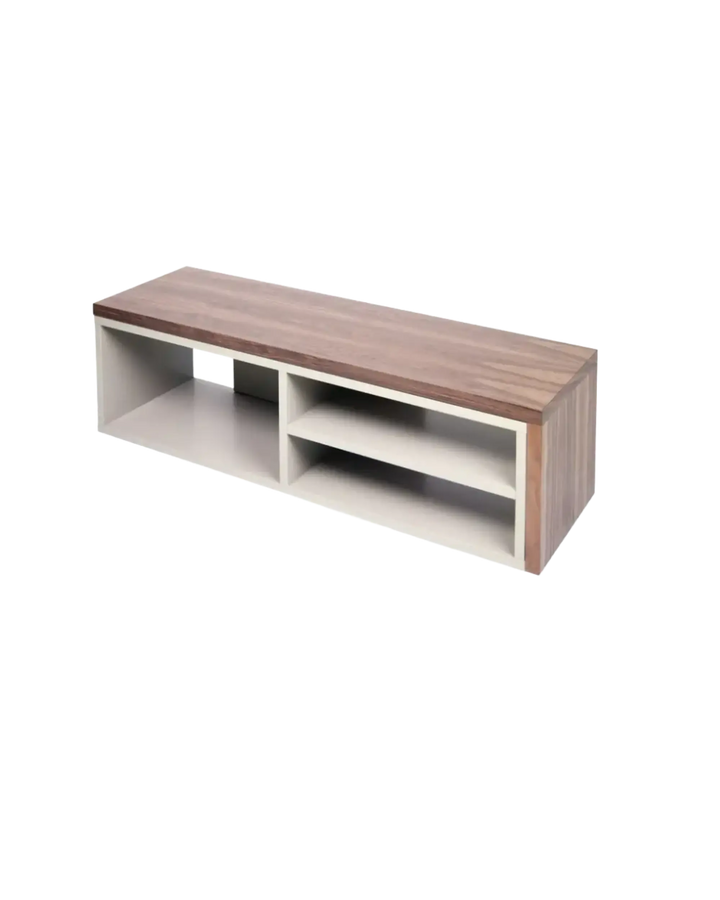 Tv unit grey and walnut