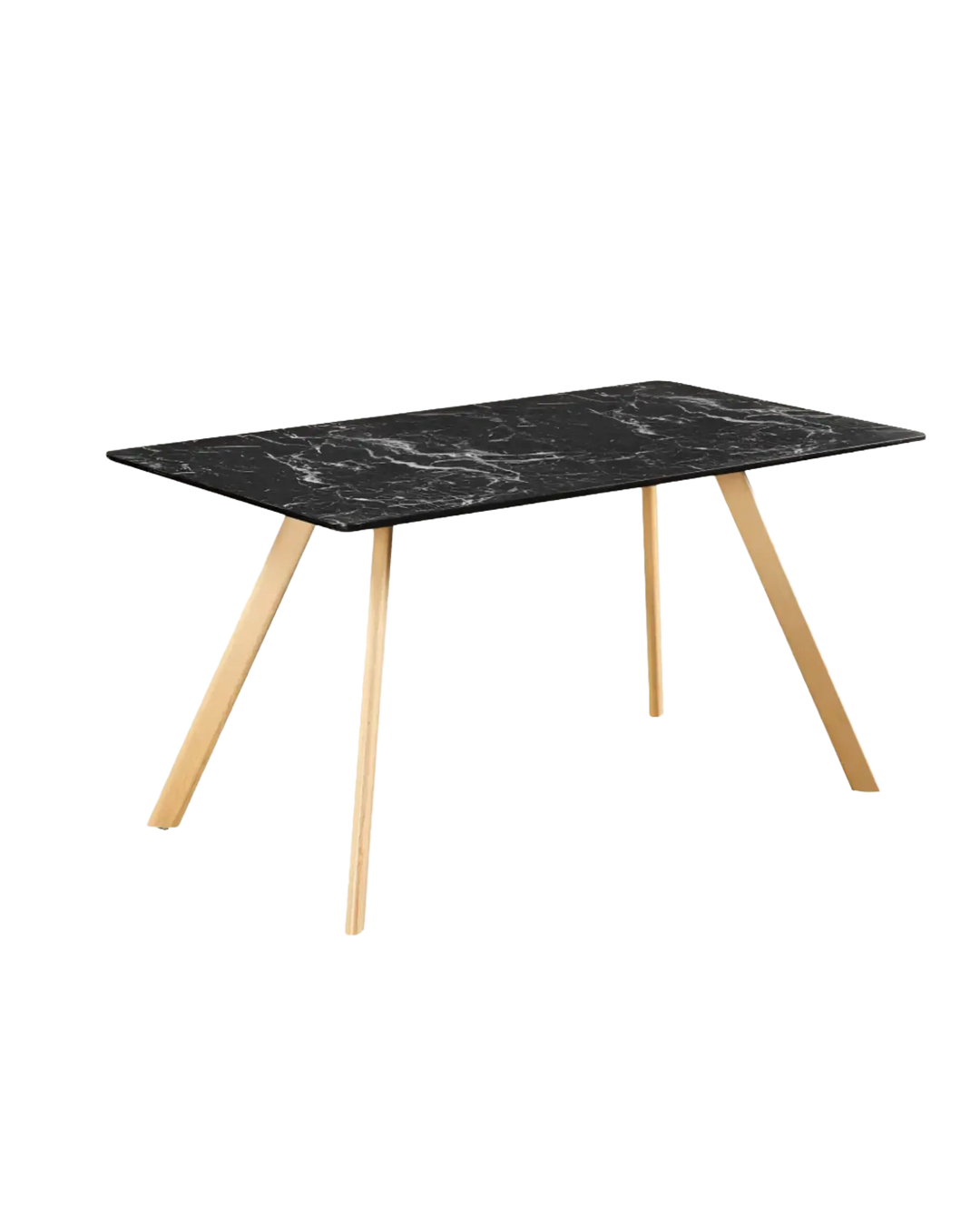 Venice Marble Effect Black Dining Table My Store