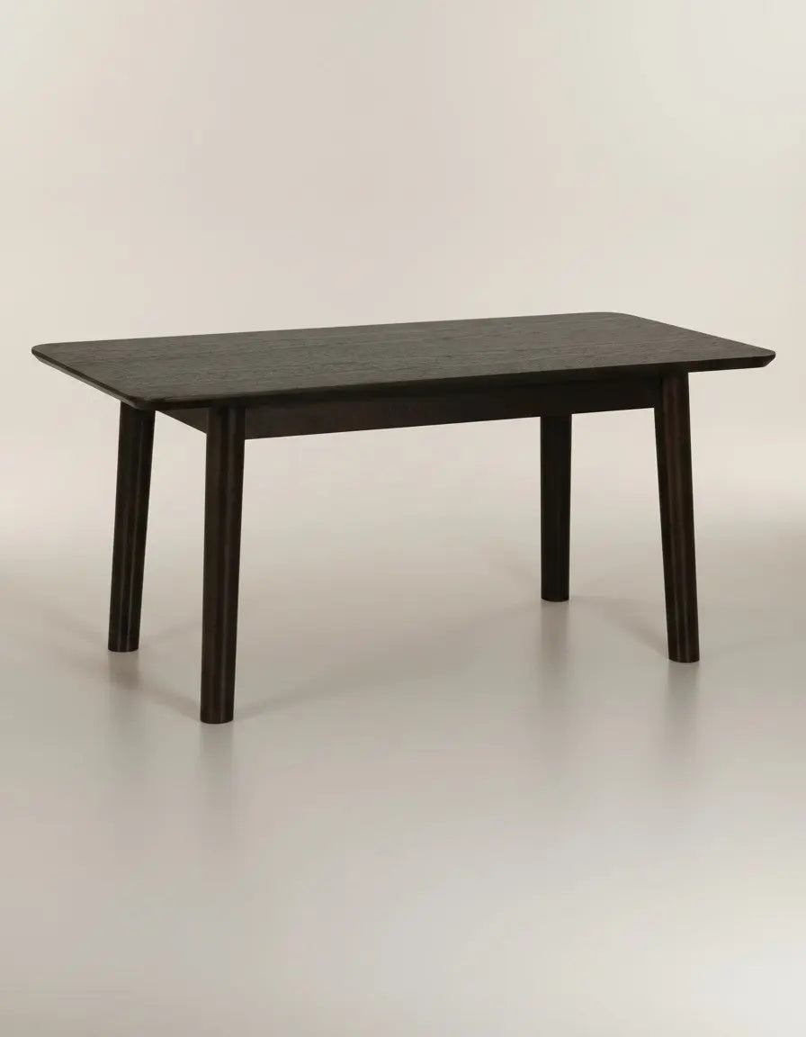 Indiga Furniture Doolin black console table with modern minimalist design and sturdy construction.