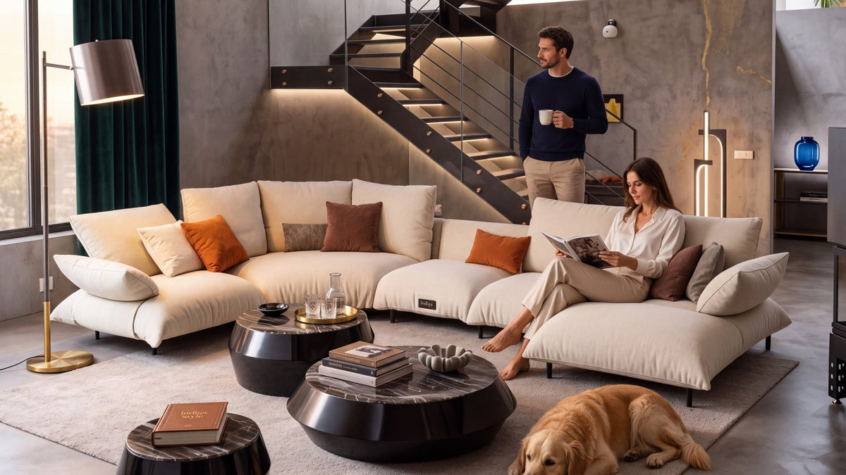 Bodyguard sofa by Arketipo Firenze in a living room